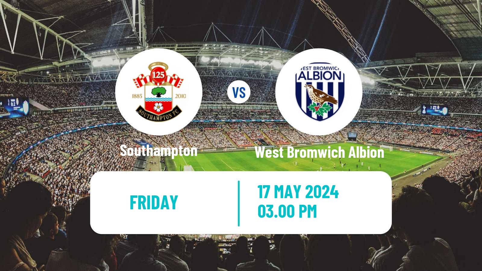 Soccer English League Championship Southampton - West Bromwich Albion