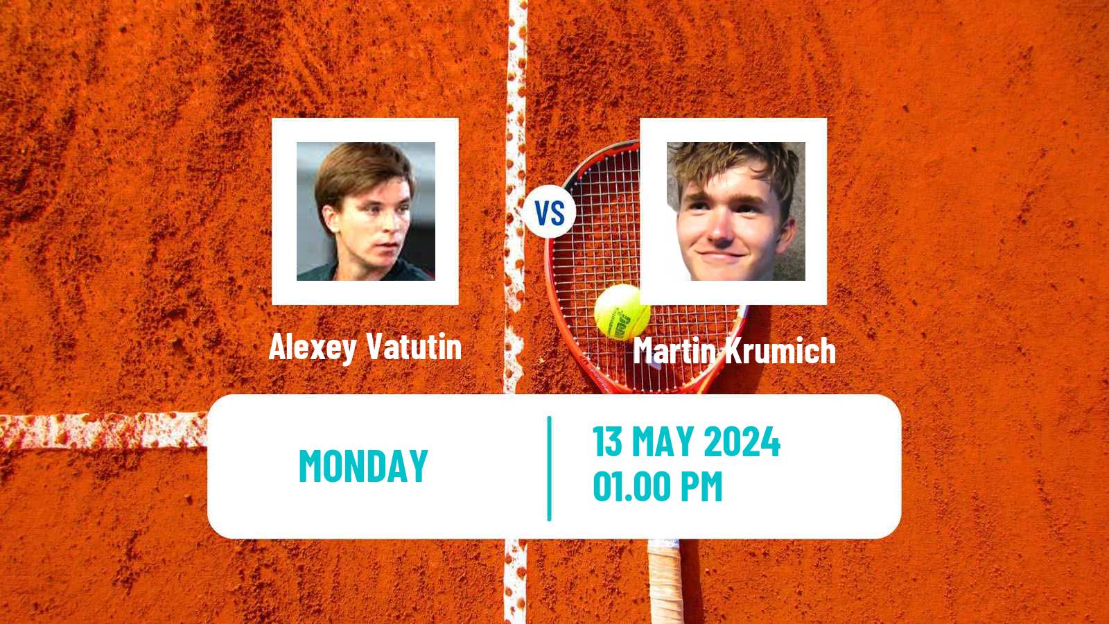 Tennis ITF M25 Reggio Emilia Men Alexey Vatutin - Martin Krumich