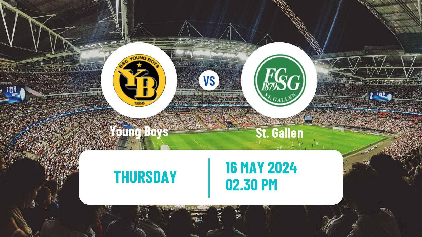 Soccer Swiss Super League Young Boys - St. Gallen