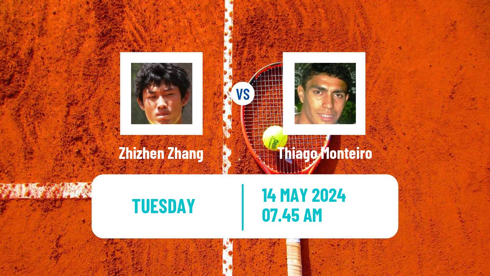 Tennis ATP Roma Zhizhen Zhang - Thiago Monteiro