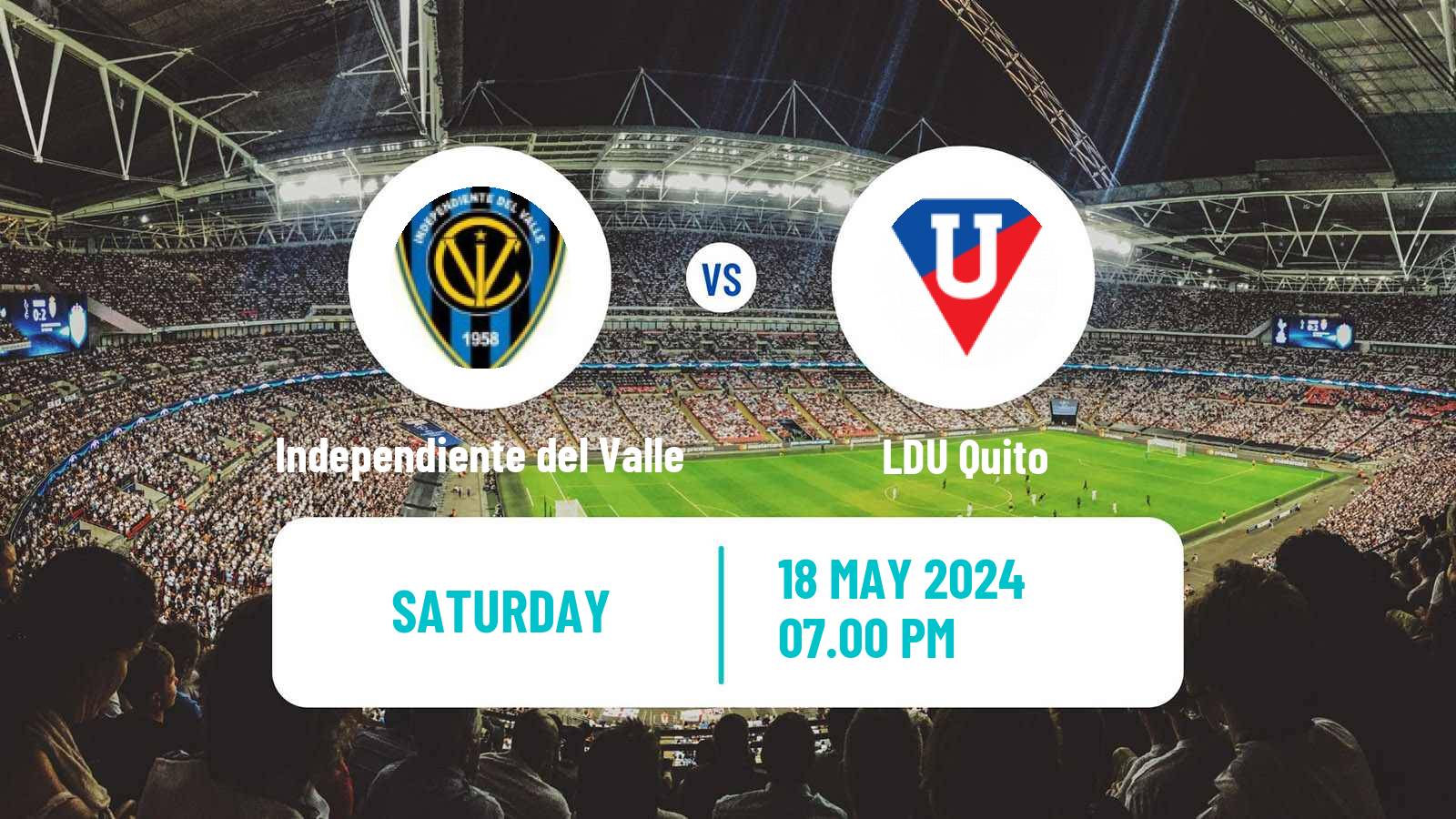 Soccer Ecuadorian Liga Pro Independiente del Valle - LDU Quito