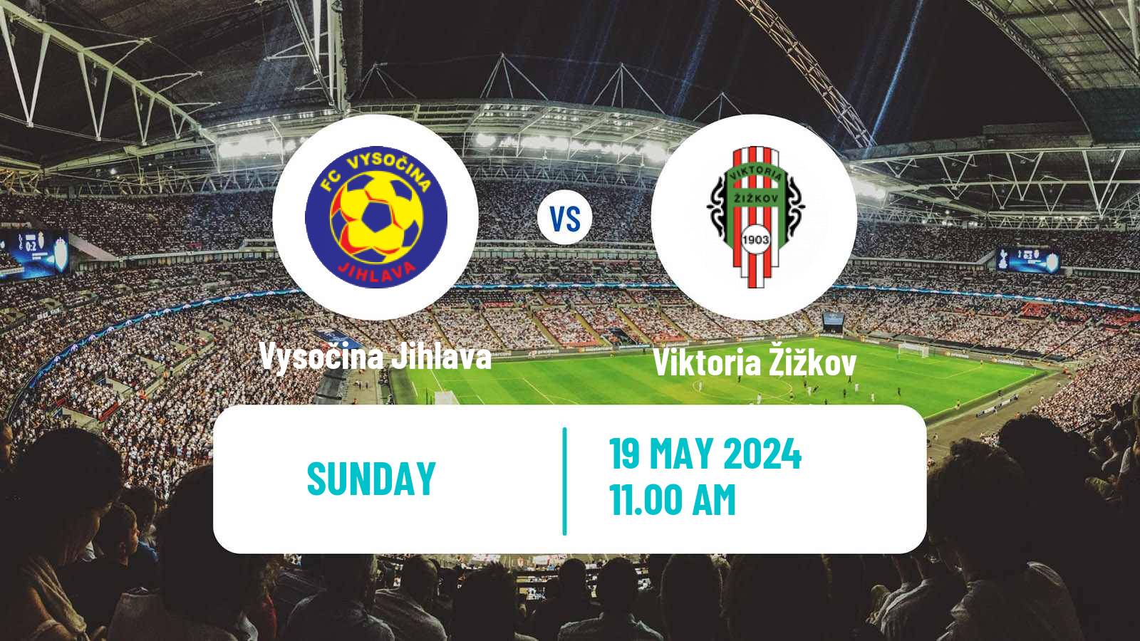 Soccer Czech Division 2 Vysočina Jihlava - Viktoria Žižkov