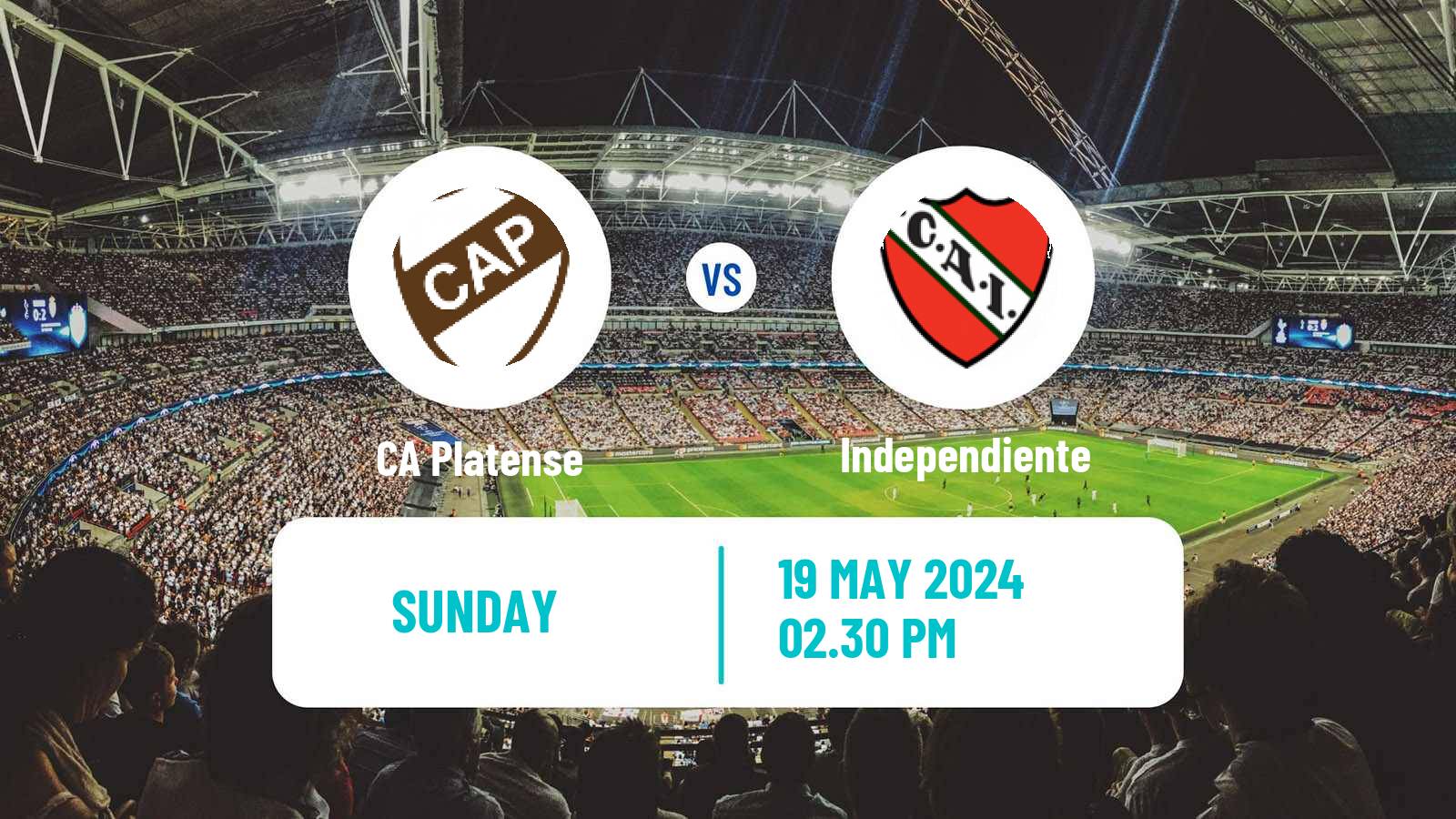 Soccer Argentinian Liga Profesional Platense - Independiente