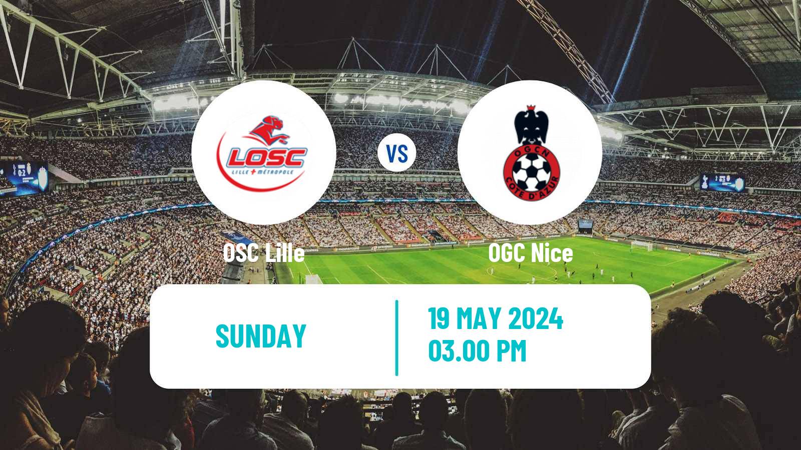 Soccer French Ligue 1 Lille - Nice
