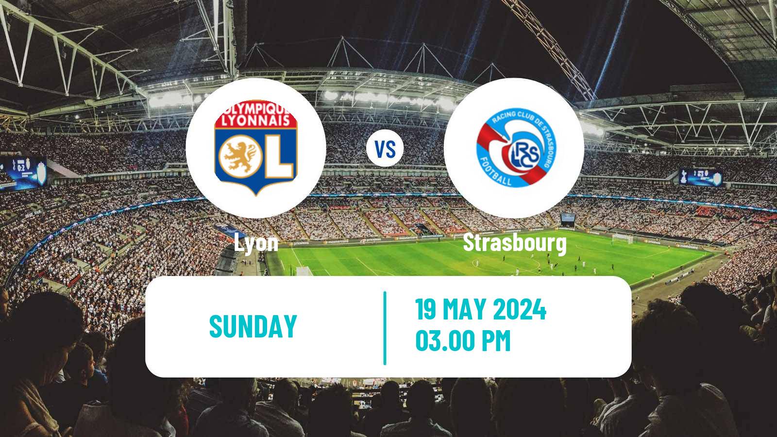 Soccer French Ligue 1 Lyon - Strasbourg