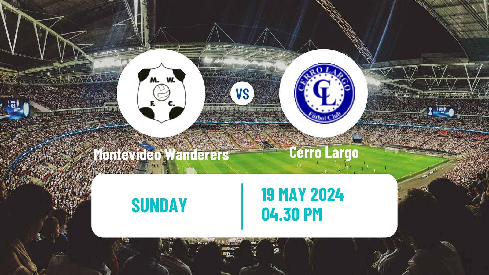 Soccer Uruguayan Primera Division Montevideo Wanderers - Cerro Largo