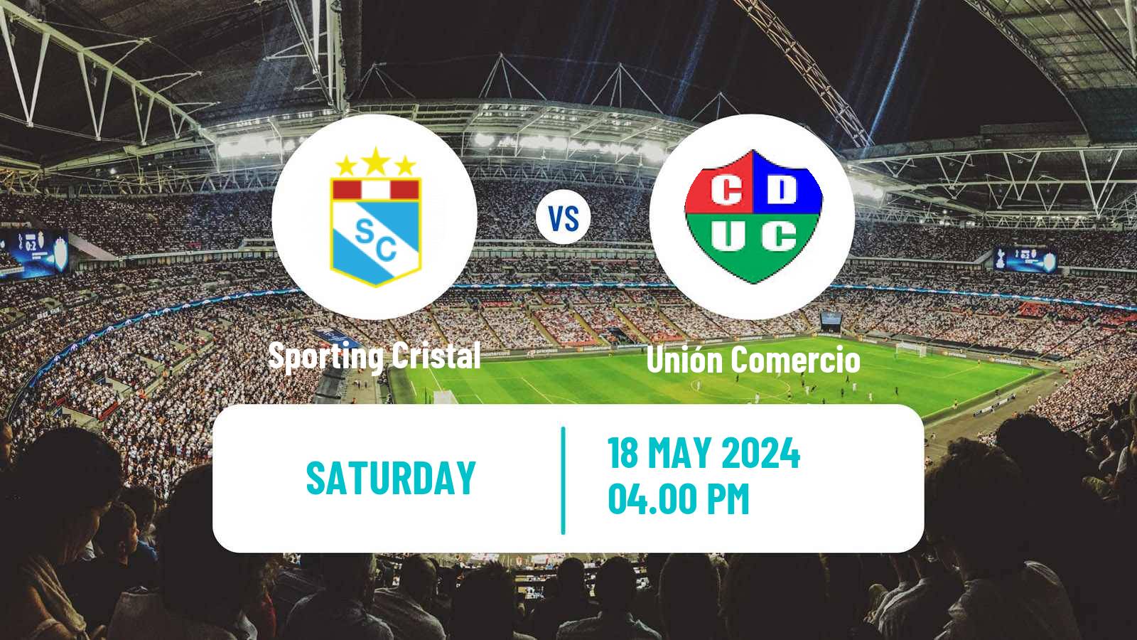 Soccer Peruvian Liga 1 Sporting Cristal - Unión Comercio