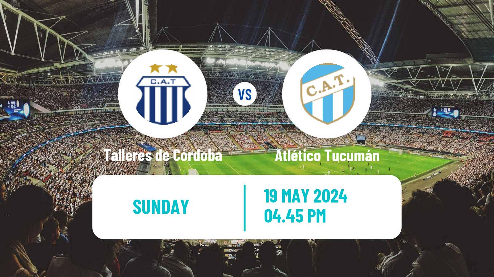Soccer Argentinian Liga Profesional Talleres de Córdoba - Atlético Tucumán