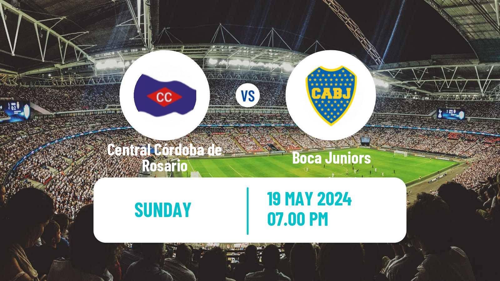 Soccer Argentinian Liga Profesional Central Córdoba de Rosario - Boca Juniors
