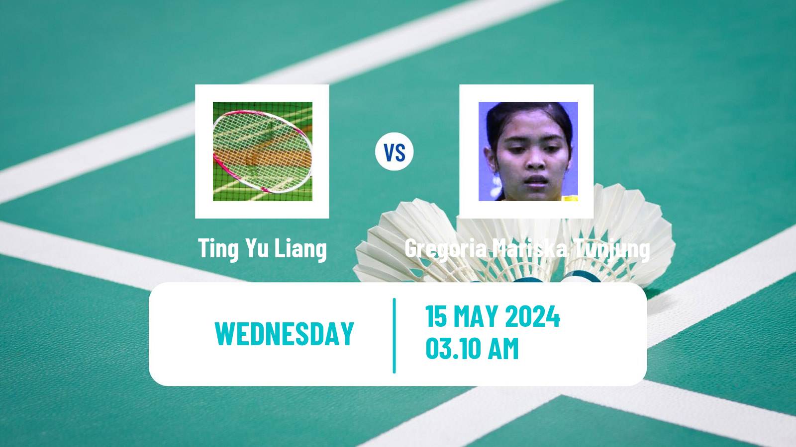 Badminton BWF World Tour Thailand Open Women Ting Yu Liang - Gregoria Mariska Tunjung