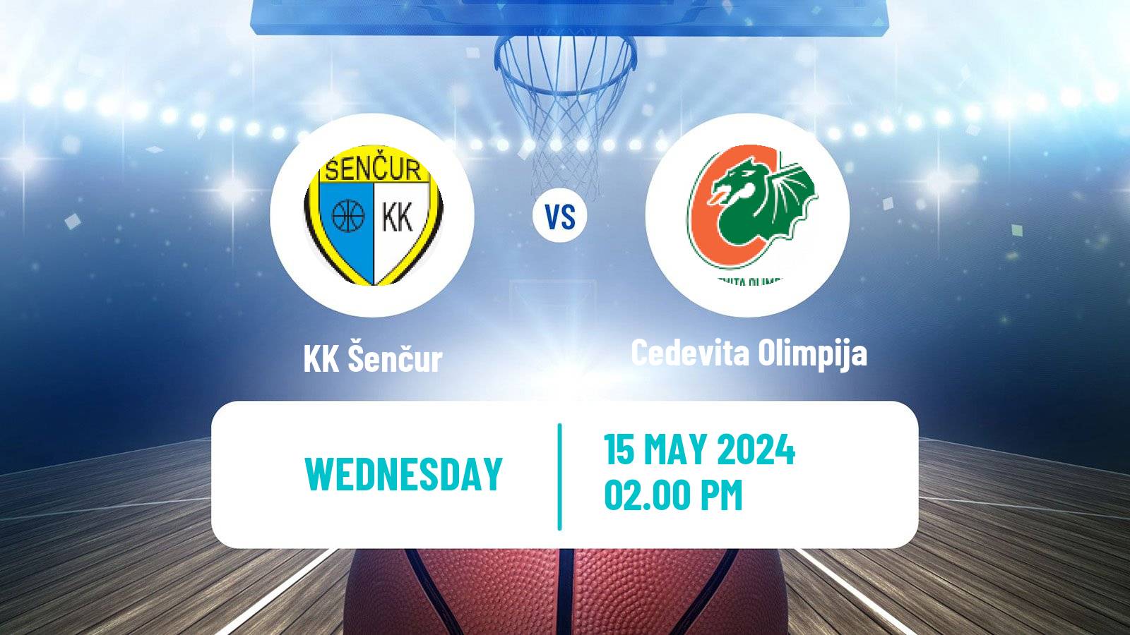 Basketball Slovenian Liga Basketball Šenčur - Cedevita Olimpija