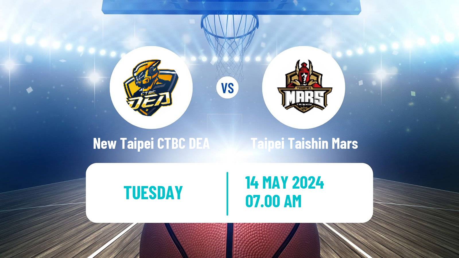 Basketball Taiwan T1 League Basketball New Taipei CTBC DEA - Taipei Taishin Mars