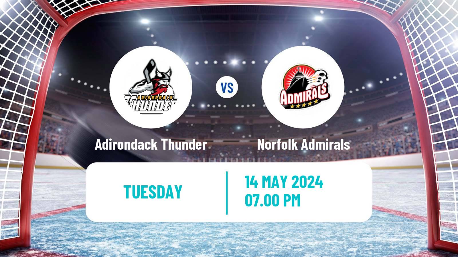 Hockey ECHL Adirondack Thunder - Norfolk Admirals