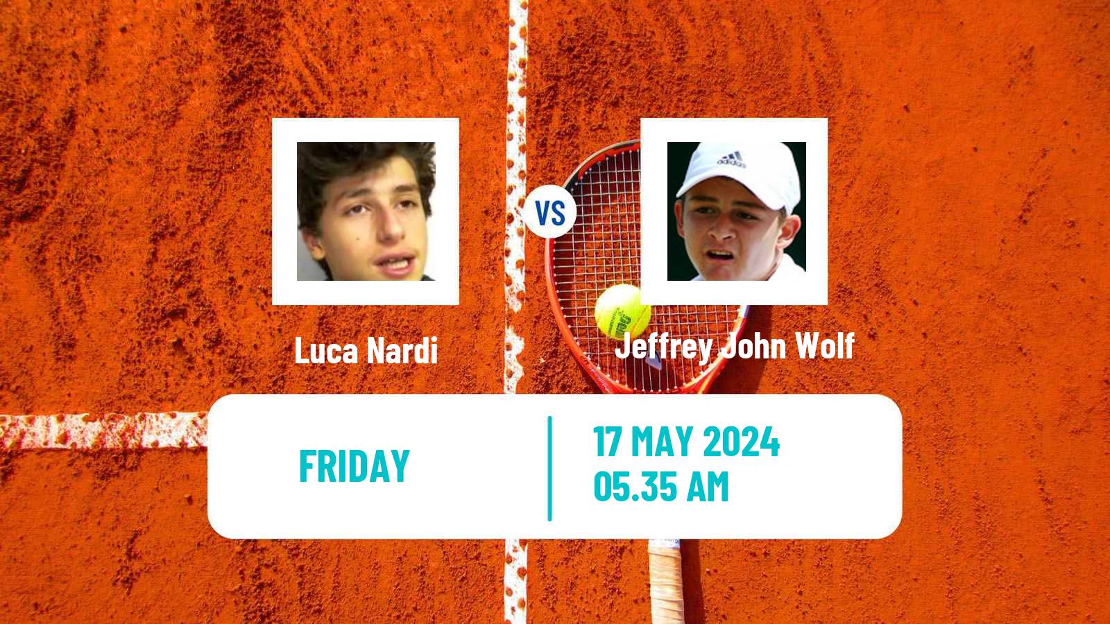 Tennis Turin 2 Challenger Men Luca Nardi - Jeffrey John Wolf