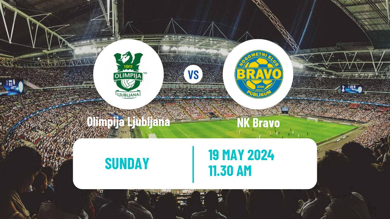 Soccer Slovenian PrvaLiga Olimpija Ljubljana - NK Bravo
