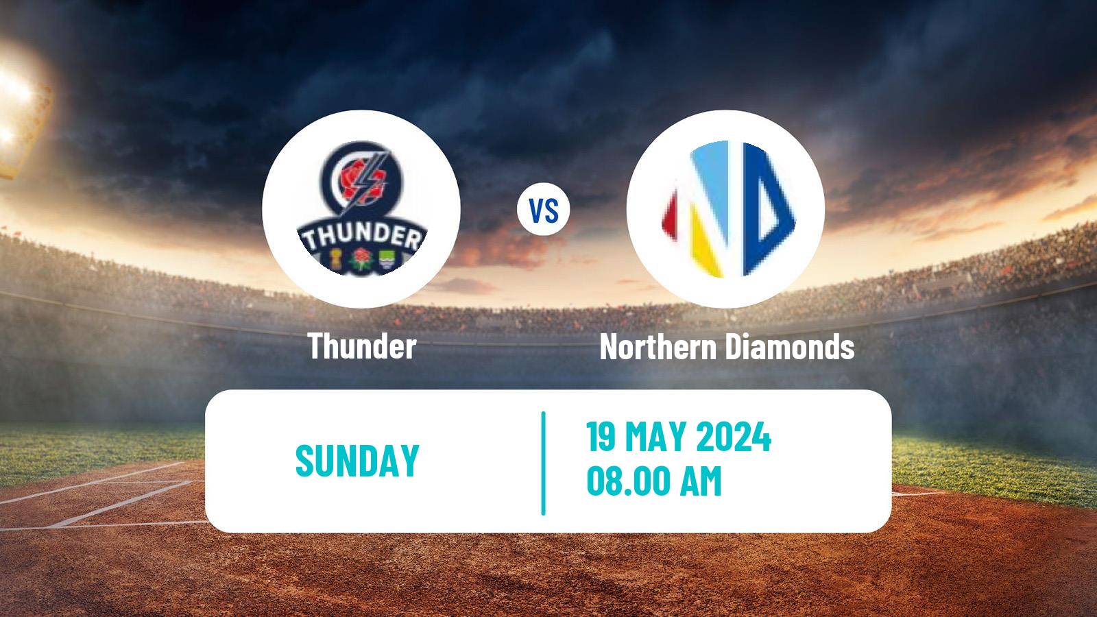 Cricket Charlotte Edwards Cup Women Thunder - Northern Diamonds