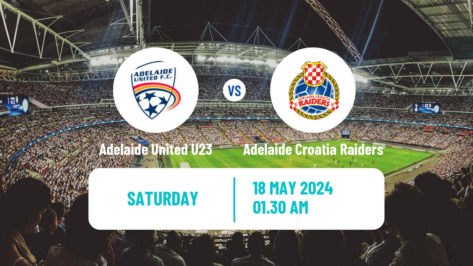 Soccer Australian NPL South Australian Adelaide United U23 - Adelaide Croatia Raiders