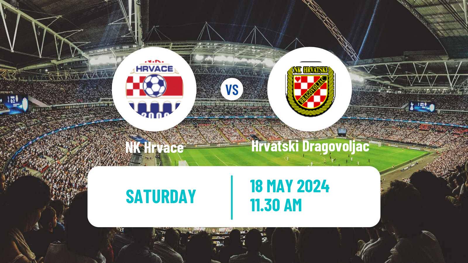 Soccer Croatian Druga NL Hrvace - Hrvatski Dragovoljac