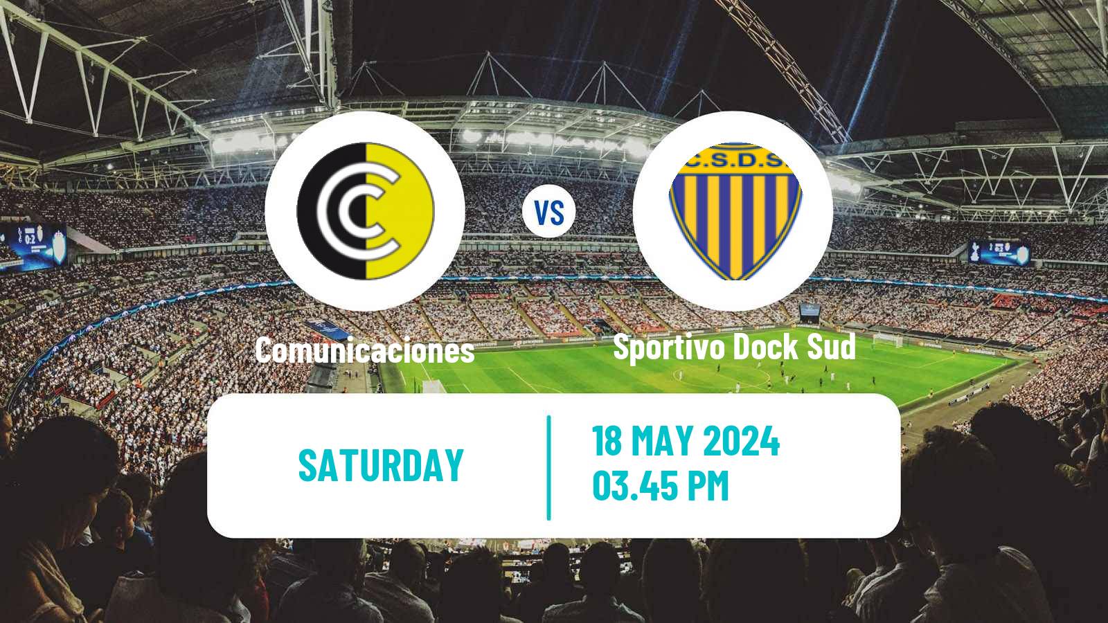 Soccer Argentinian Primera B Comunicaciones - Sportivo Dock Sud