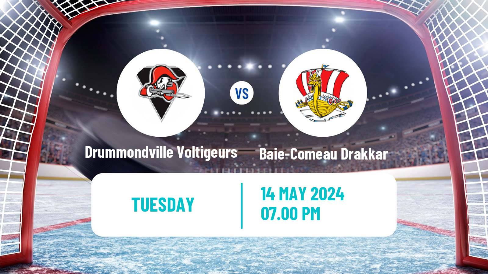 Hockey QMJHL Drummondville Voltigeurs - Baie-Comeau Drakkar