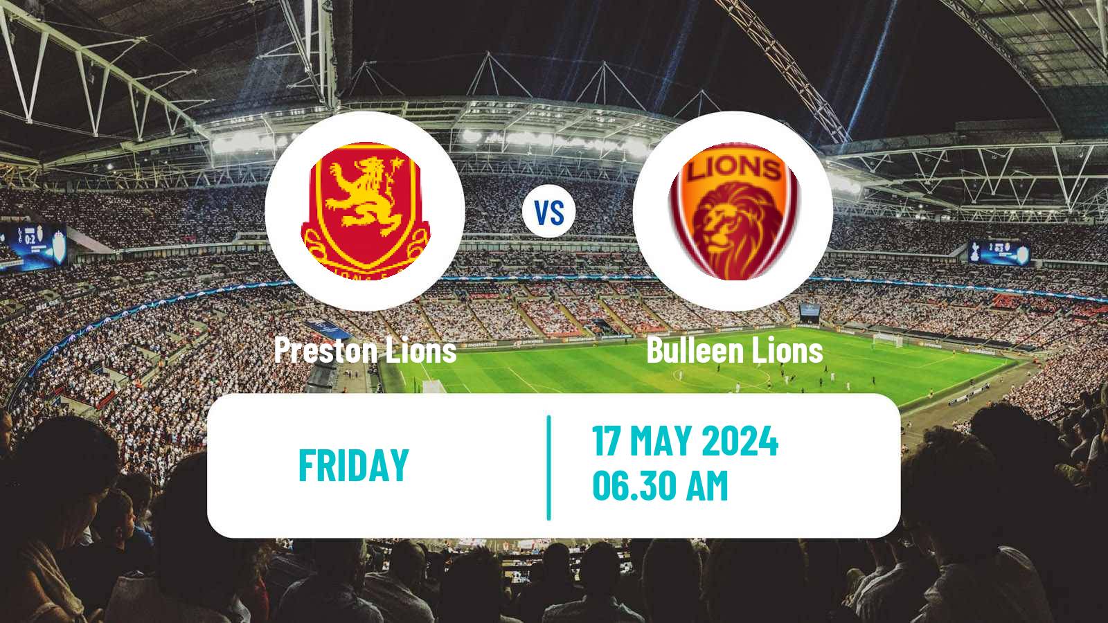 Soccer Australian Victoria Premier League Preston Lions - Bulleen Lions