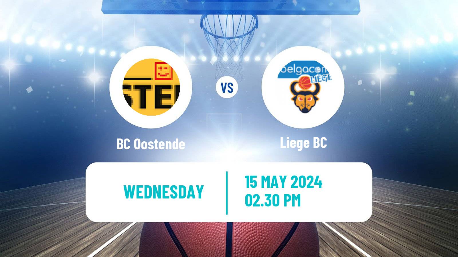 Basketball Belgian Basketball League Oostende - Liege