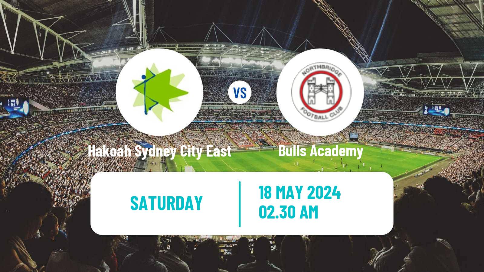 Soccer Australian NSW League One Hakoah Sydney City East - Bulls Academy