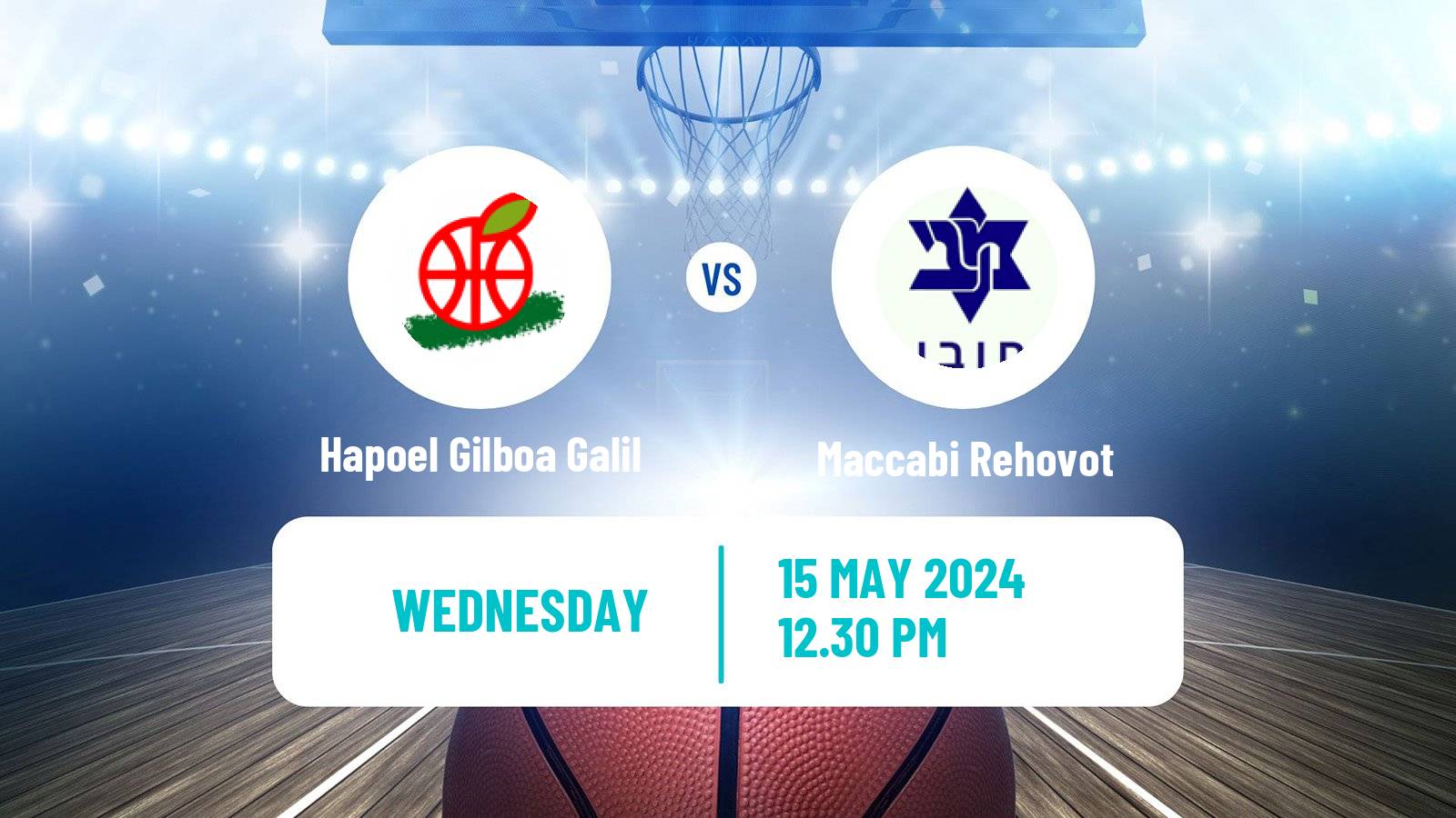 Basketball Israeli Liga Leumit Basketball Hapoel Gilboa Galil - Maccabi Rehovot