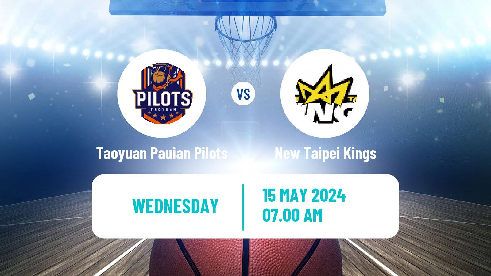 Basketball Taiwan P League Basketball Taoyuan Pauian Pilots - New Taipei Kings