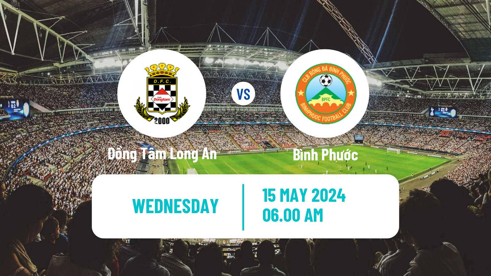 Soccer Vietnamese V League 2 Đồng Tâm Long An - Bình Phước