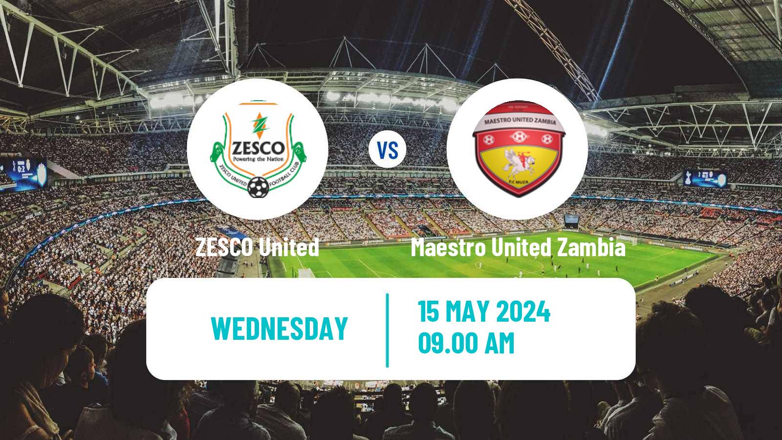 Soccer Zambian Premier League ZESCO United - Maestro United Zambia