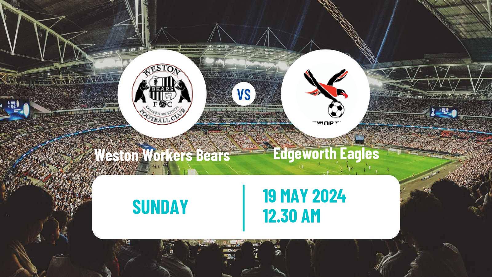 Soccer Australian NPL Northern NSW Weston Workers Bears - Edgeworth Eagles