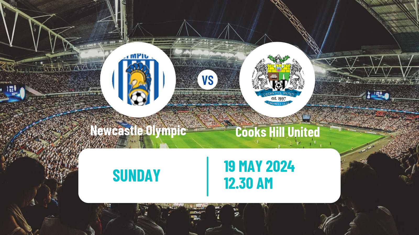 Soccer Australian NPL Northern NSW Newcastle Olympic - Cooks Hill United