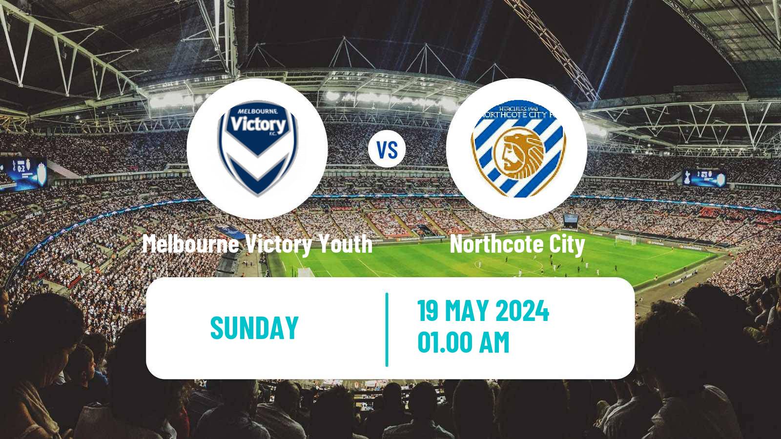 Soccer Australian Victoria Premier League Melbourne Victory Youth - Northcote City