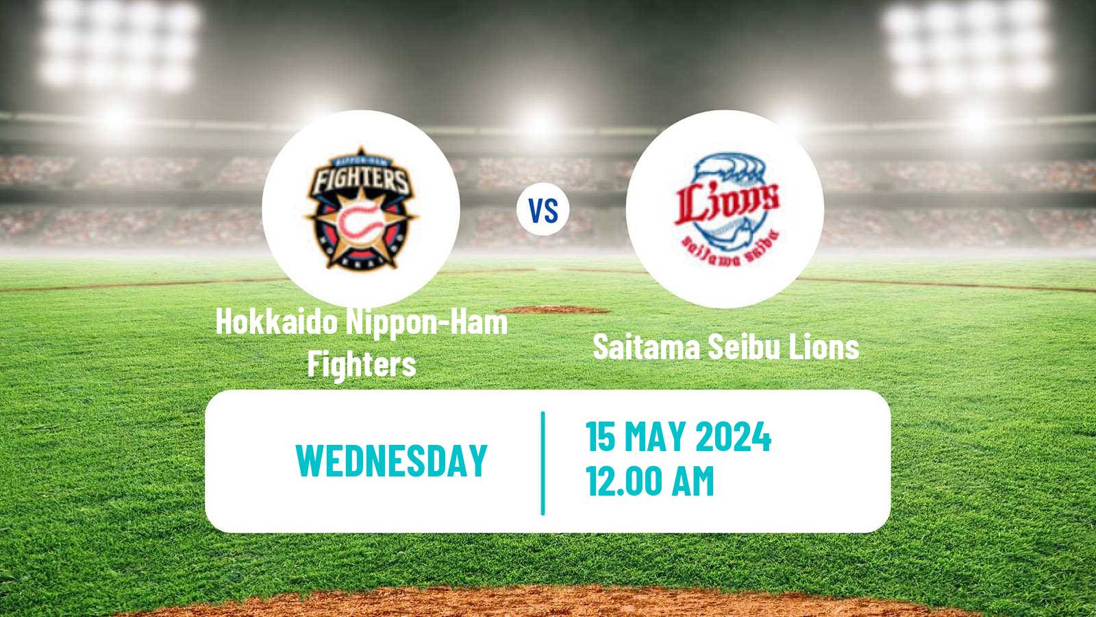 Baseball NPB Hokkaido Nippon-Ham Fighters - Saitama Seibu Lions
