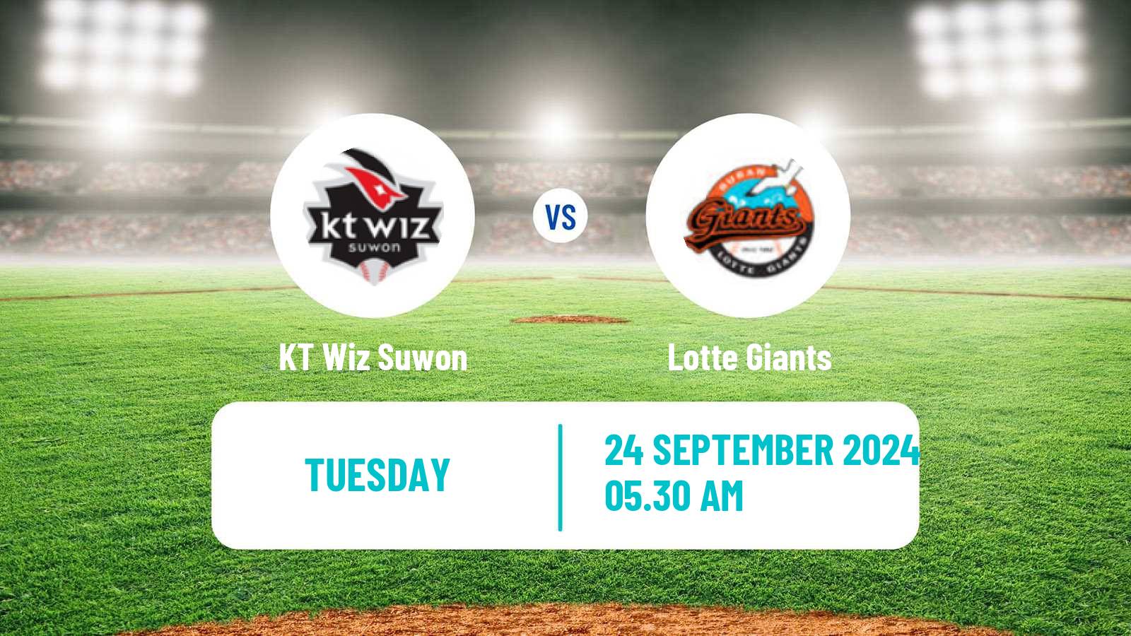 Baseball KBO KT Wiz Suwon - Lotte Giants