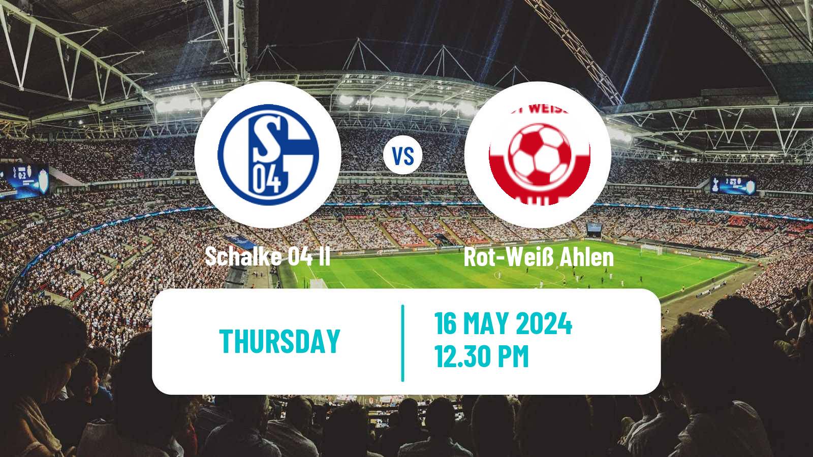 Soccer German Regionalliga West Schalke 04 II - Rot-Weiß Ahlen