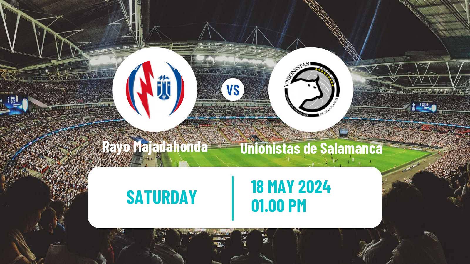 Soccer Spanish Primera RFEF Group 1 Rayo Majadahonda - Unionistas de Salamanca