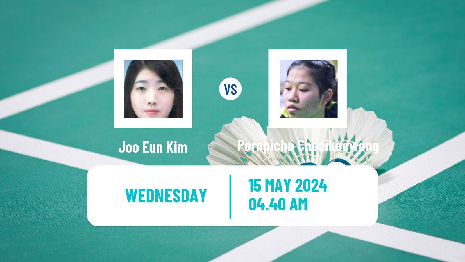 Badminton BWF World Tour Thailand Open Women Joo Eun Kim - Pornpicha Choeikeewong
