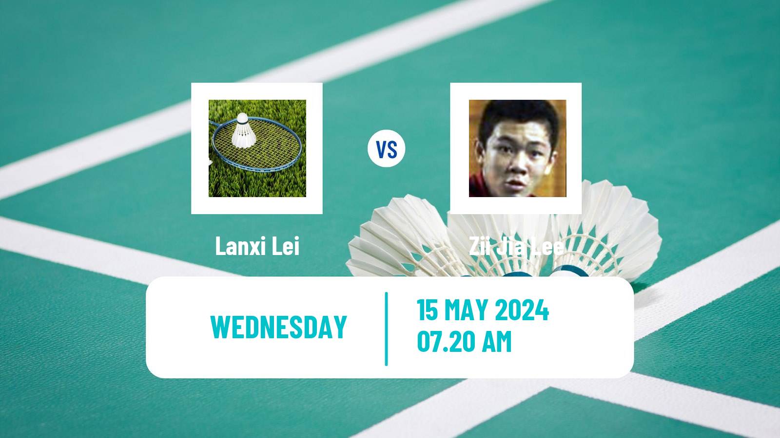 Badminton BWF World Tour Thailand Open Men Lanxi Lei - Zii Jia Lee