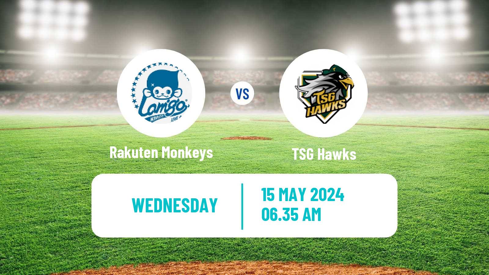 Baseball Taiwan CPBL Rakuten Monkeys - TSG Hawks