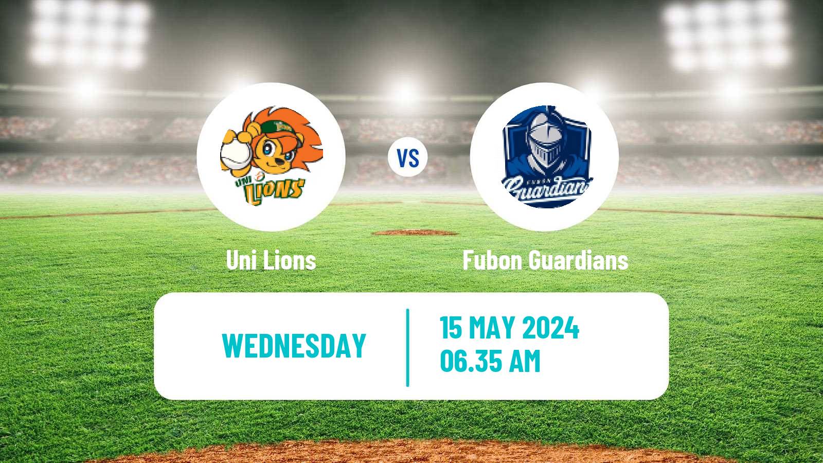 Baseball Taiwan CPBL Uni Lions - Fubon Guardians