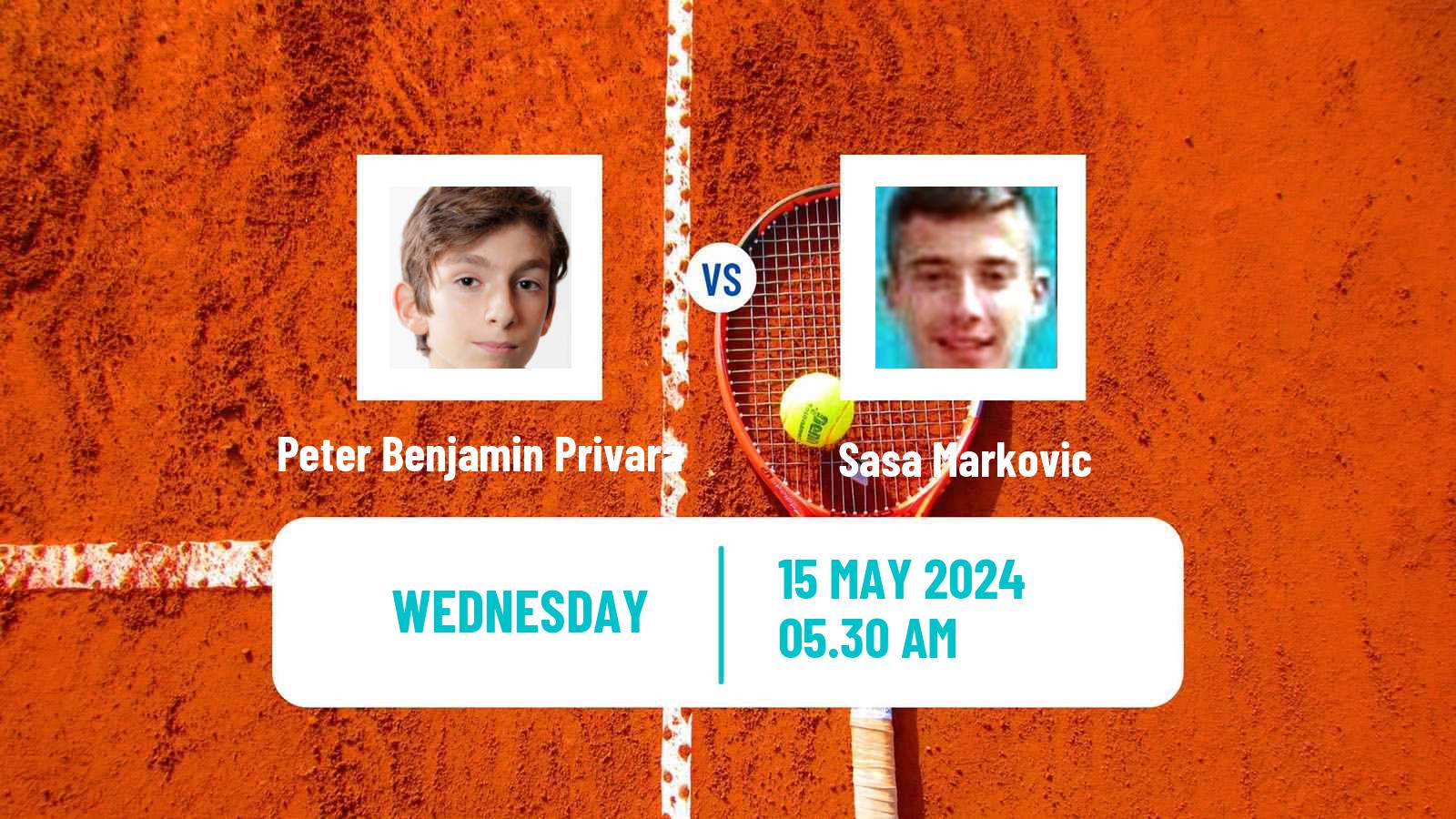 Tennis ITF M15 Prijedor Men Peter Benjamin Privara - Sasa Markovic