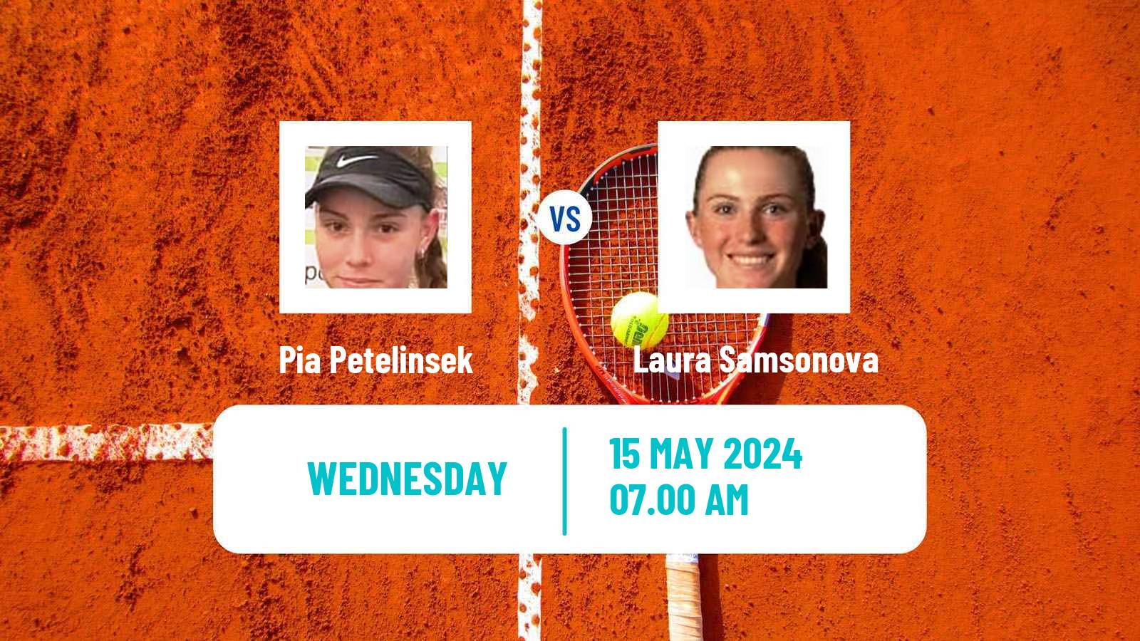Tennis ITF W15 Kranjska Gora Women Pia Petelinsek - Laura Samsonova