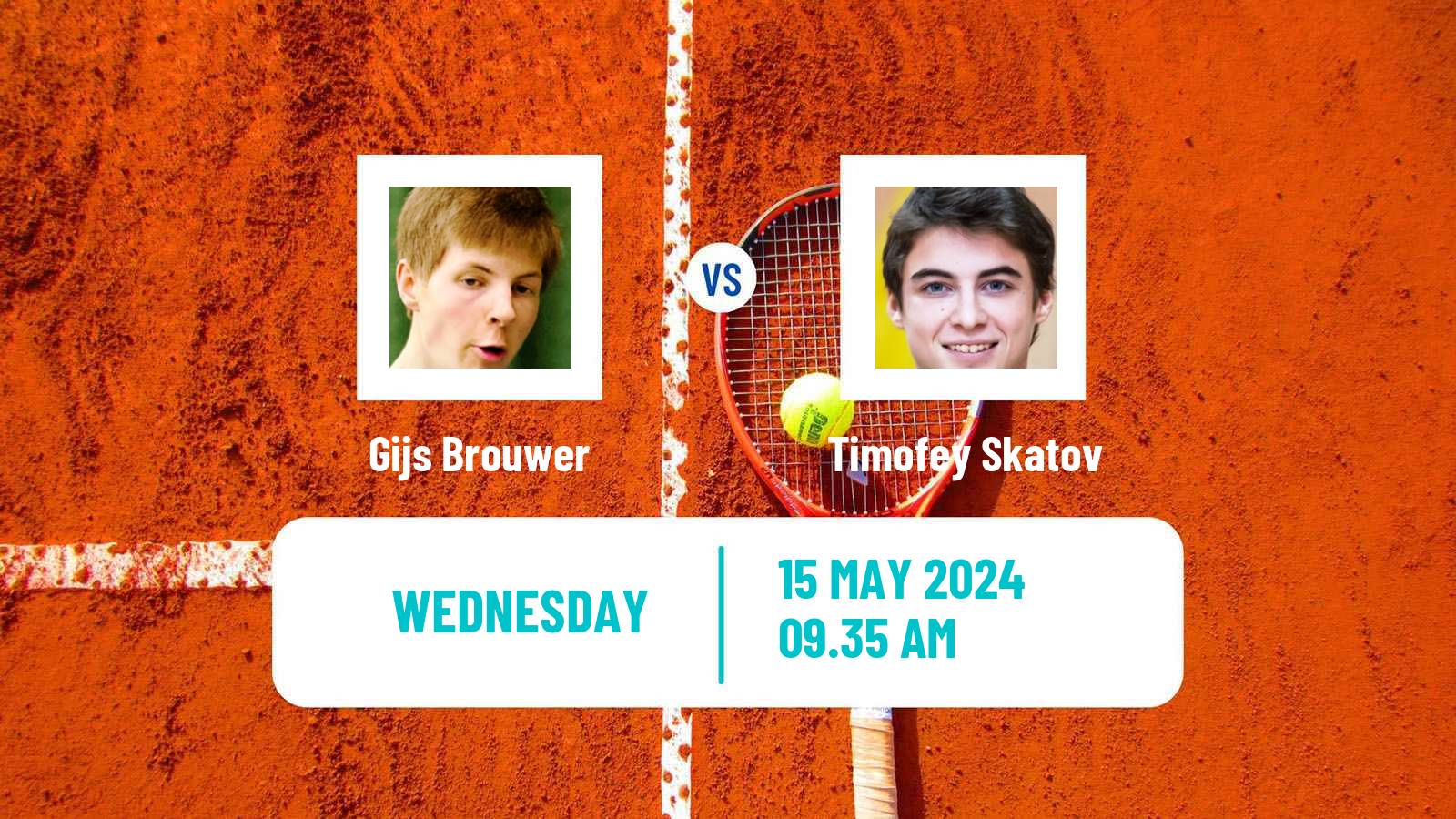 Tennis Tunis Challenger Men Gijs Brouwer - Timofey Skatov