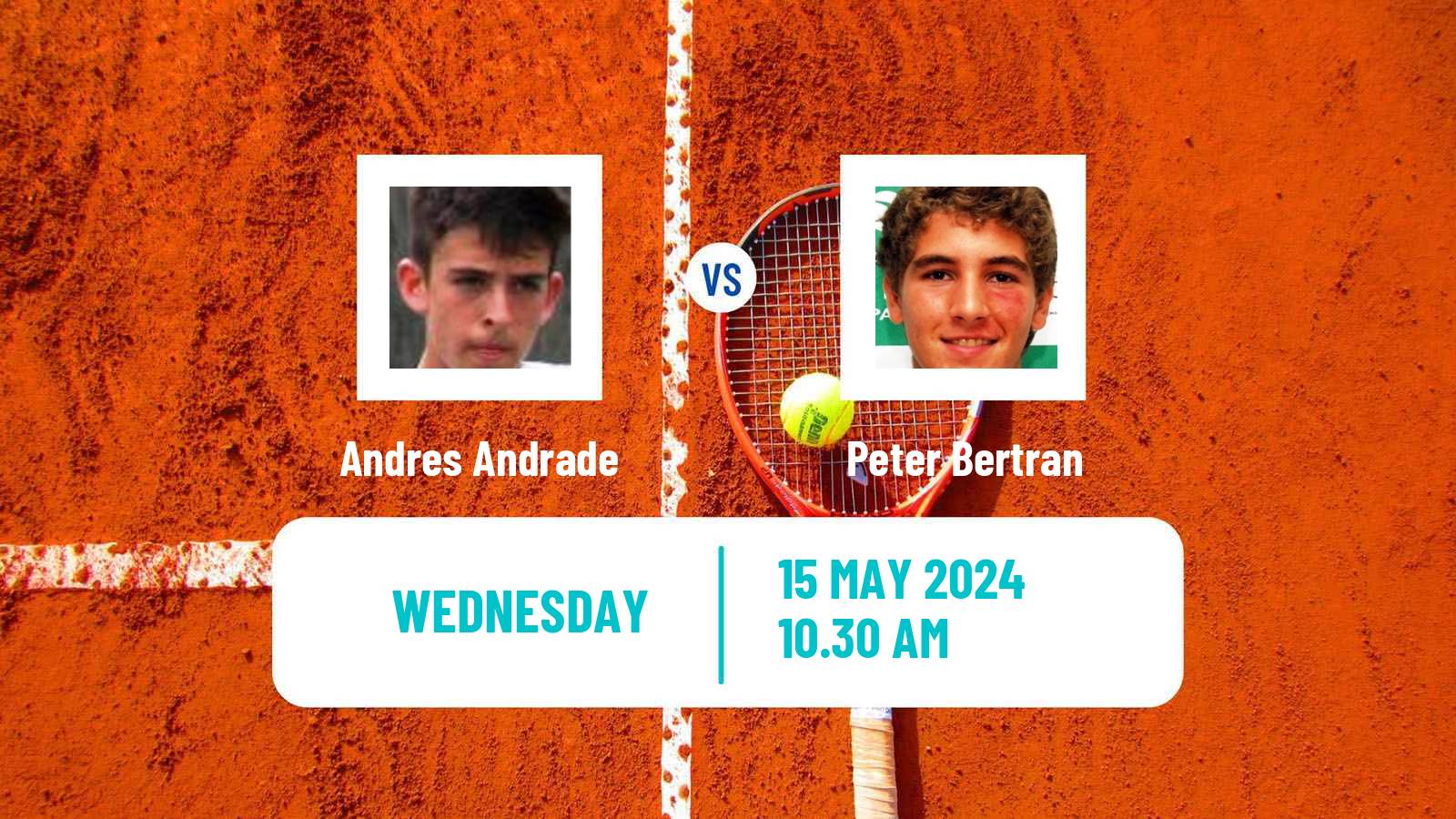 Tennis ITF M25 Pensacola Fl Men Andres Andrade - Peter Bertran