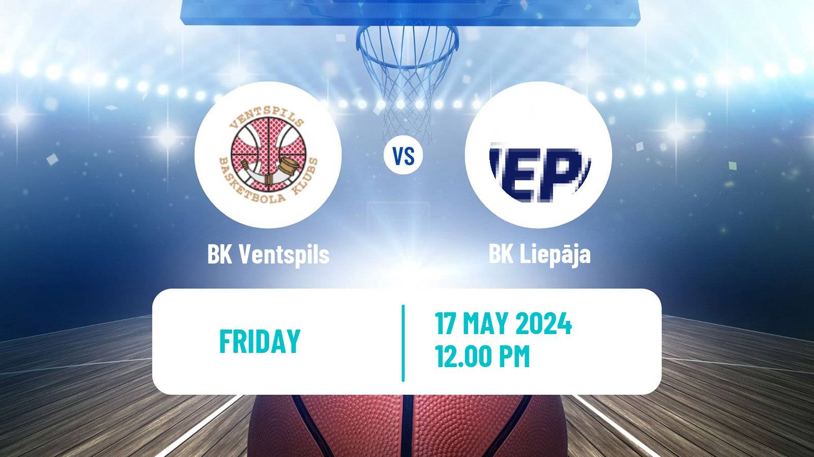 Basketball Latvian LBL BK Ventspils - Liepāja