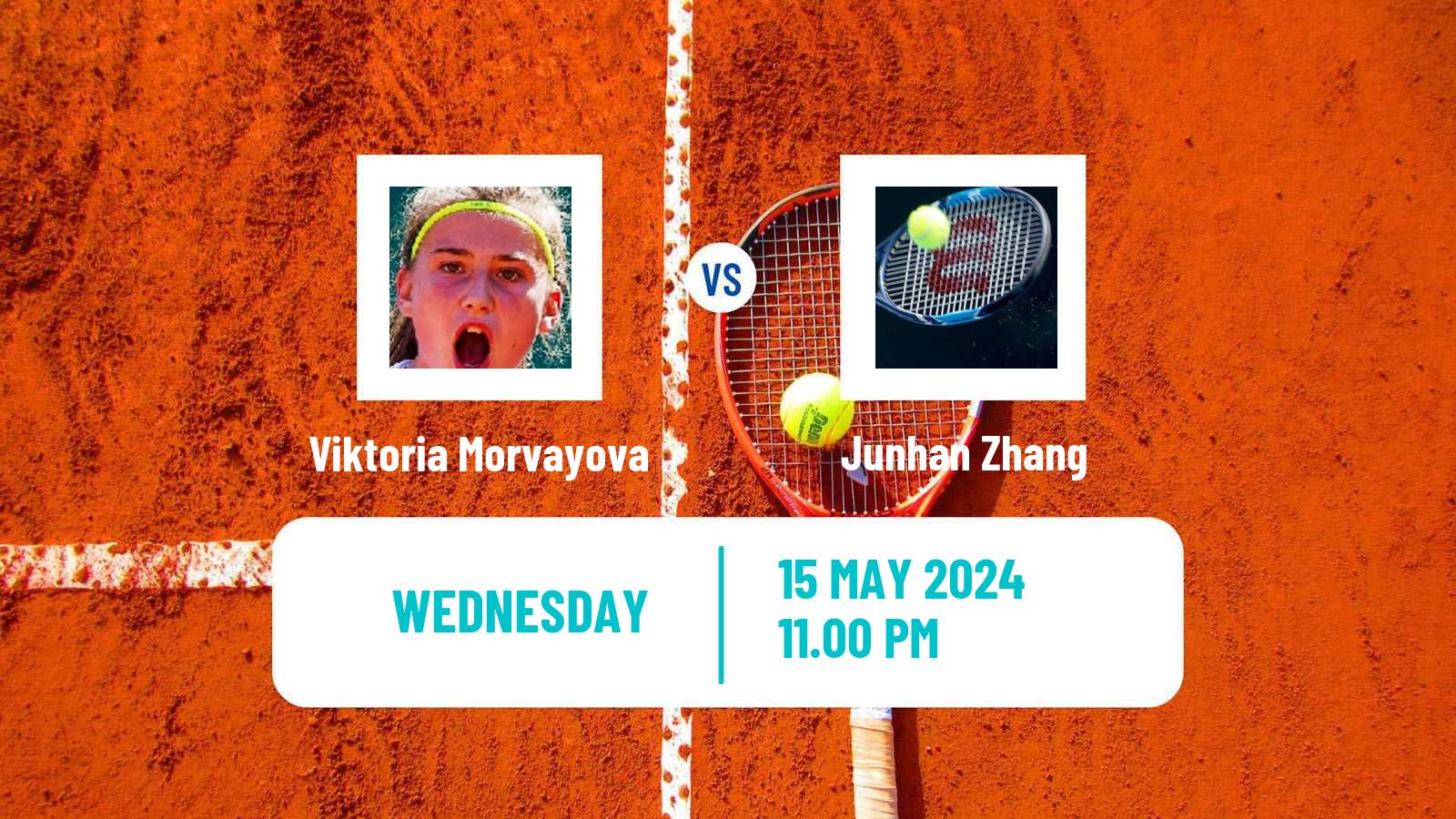 Tennis ITF W50 Anning Women Viktoria Morvayova - Junhan Zhang