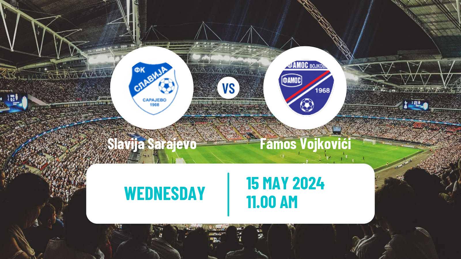Soccer Bosnian Prva Liga RS Slavija Sarajevo - Famos Vojkovići