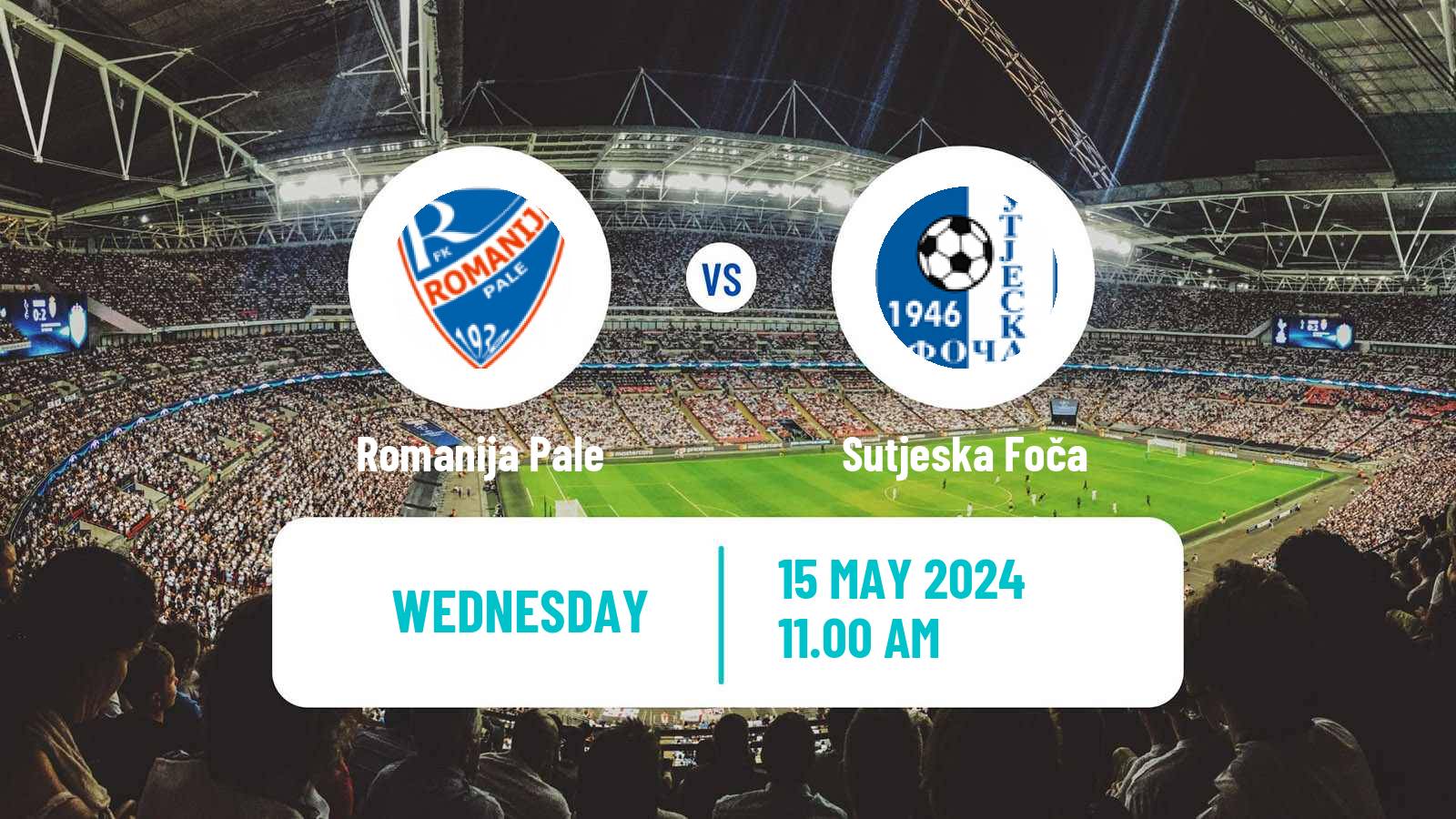 Soccer Bosnian Prva Liga RS Romanija Pale - Sutjeska Foča